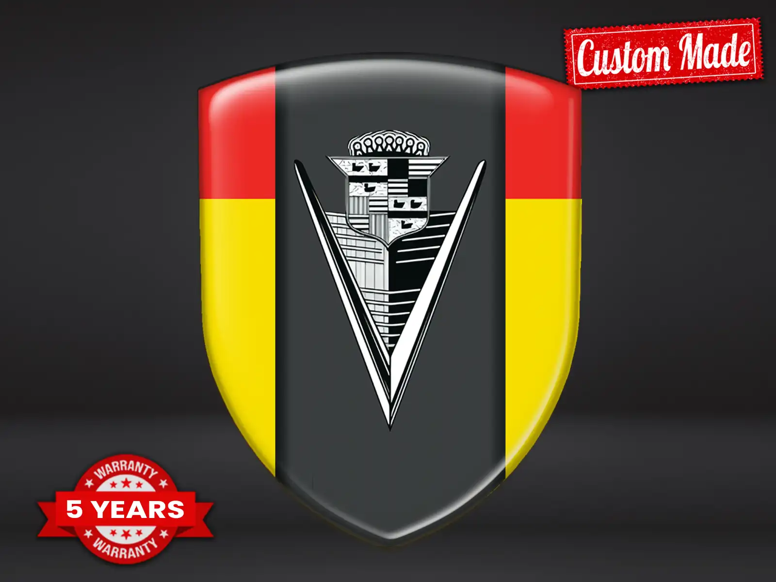 Cadillac Badges Bombés Performance Max Stylé Pro Résistant ST